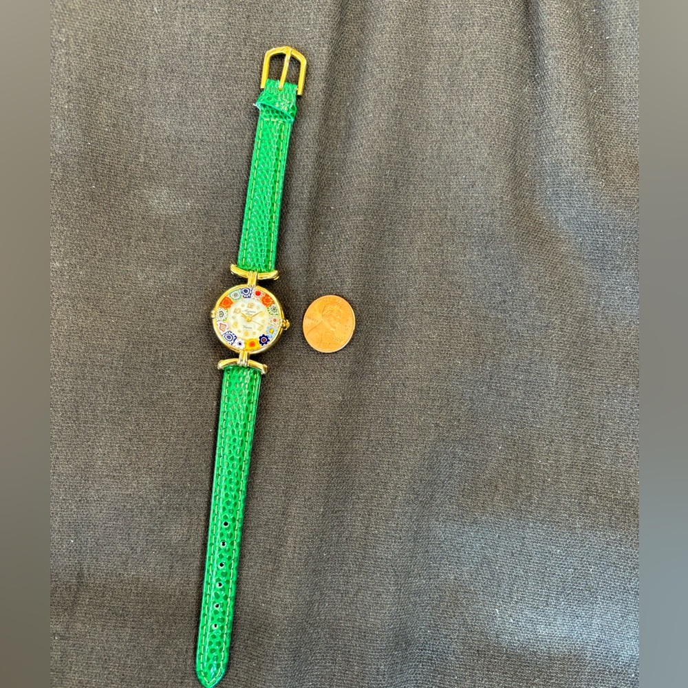 18kt Gold Plated Original Murano Glass Women’s Watch